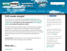 Tablet Screenshot of help.bytepages.com